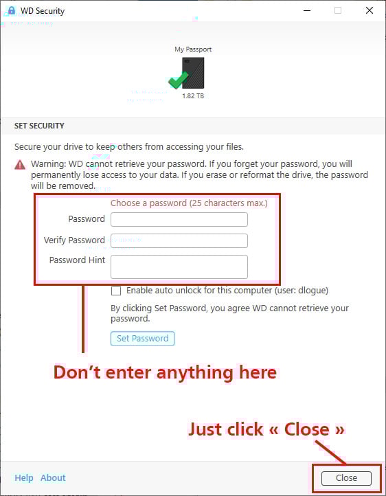 WD Decryption Instructions | Ibas Ontrack